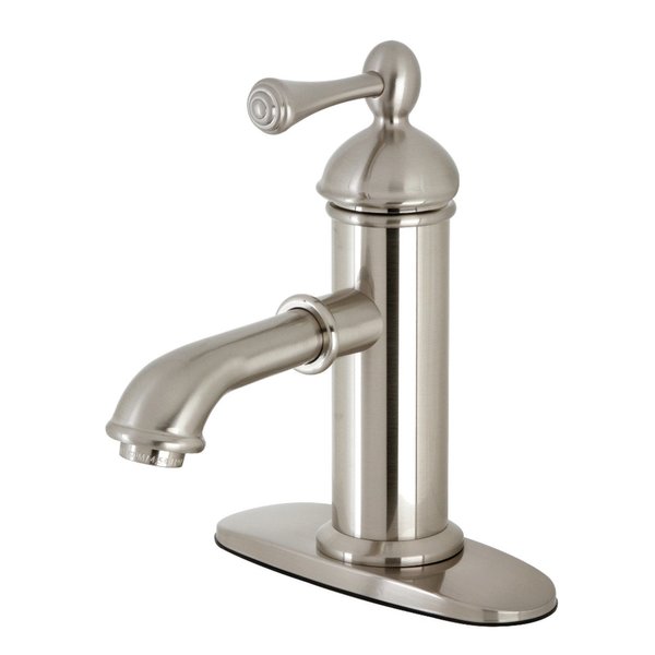 Kingston Brass KS7418BL Paris Single Lever Handle Bathroom Faucet, Brushed Nickel KS7418BL